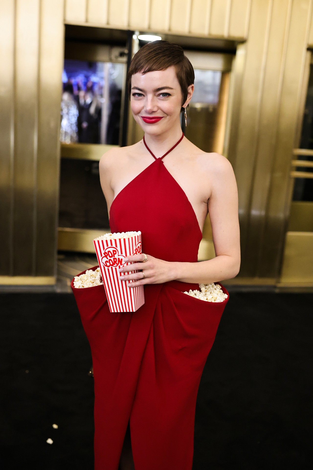 SNL50: THE RED CARPET -- Pictured: Emma Stone on Sunday, February 16, 2025 -- (Photo by: Theo Wargo/NBC via Getty Images)
