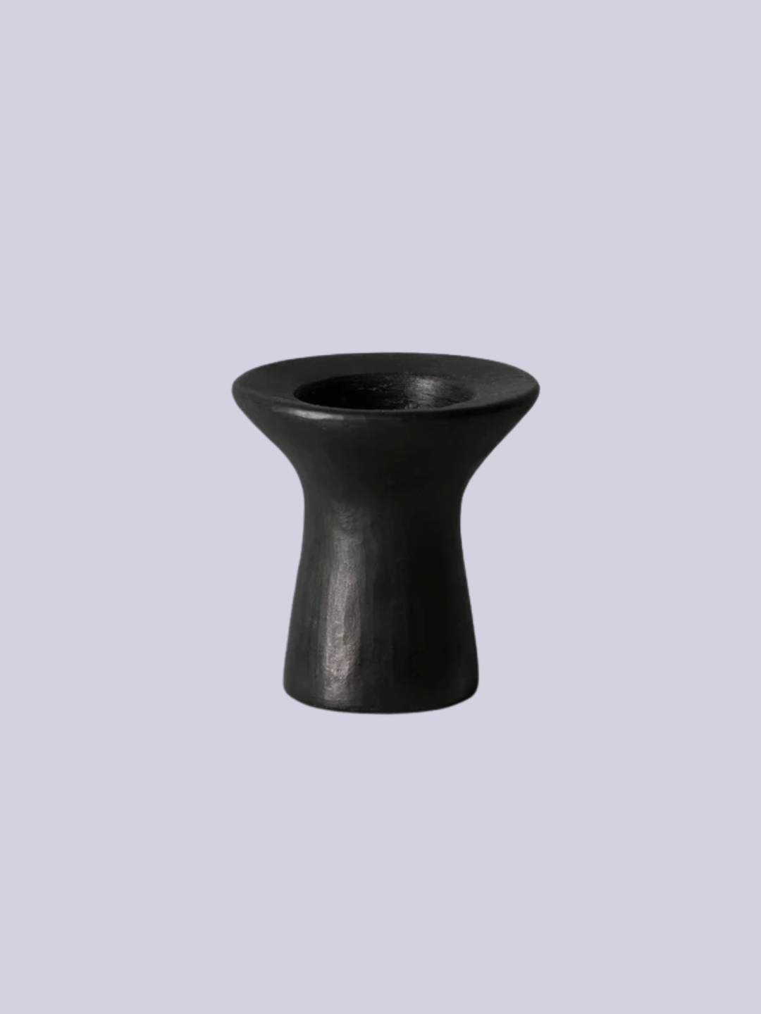 TOAST, Longpi Stubby Candle Holder | Black Clay