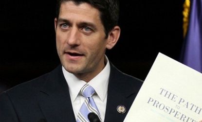 "This is not a budget. This is a cause," said Rep. Paul Ryan (R-Wis.) during his Tuesday announcement of a budget that would slash spending by $6.2 trillion over the next decade.