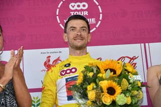 Dries Devenyns (IAM Cycling) celebrated the overall Tour de Wallonie win