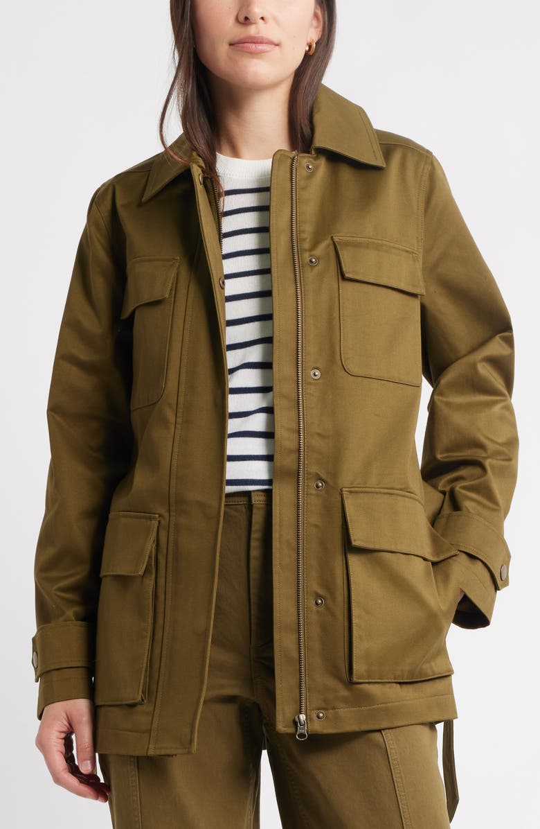 Utility Cotton Trench Coat