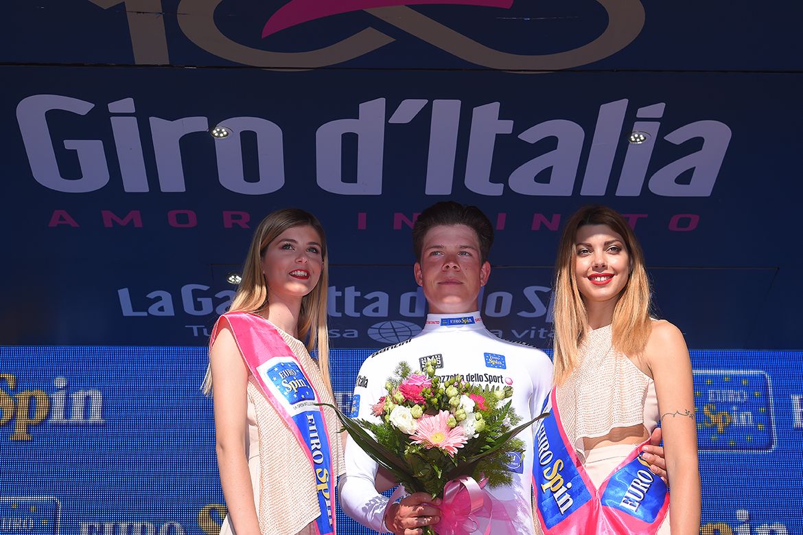 Bob Jungels leads the young riders classification at the Giro d'Italia after stage 10.