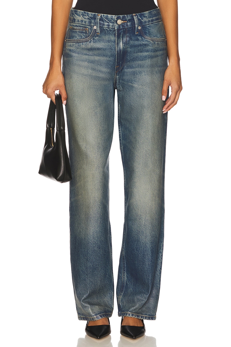 90s Relaxed Coated Jeansin Indigo927