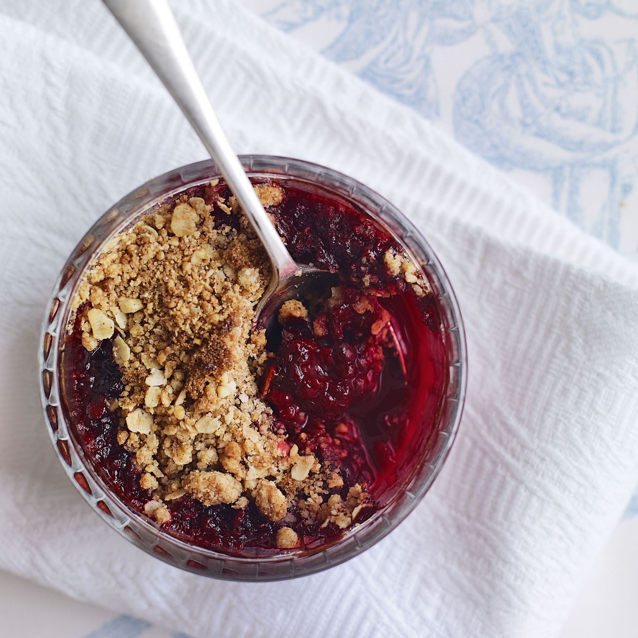 Individual Blackberry Crumbles recipe-Crumble recipes-recipe ideas-new recipes-woman and home