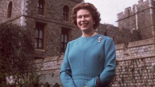 Queen Elizabeth II at Windsor Castle on the occasion of her 50th birthday