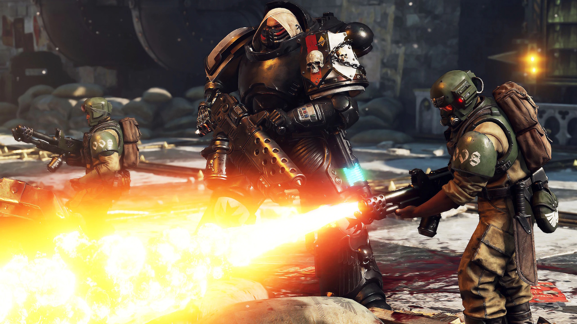 Fiery new aesthetics in the Astartes Overhaul mod for Space Marine 2