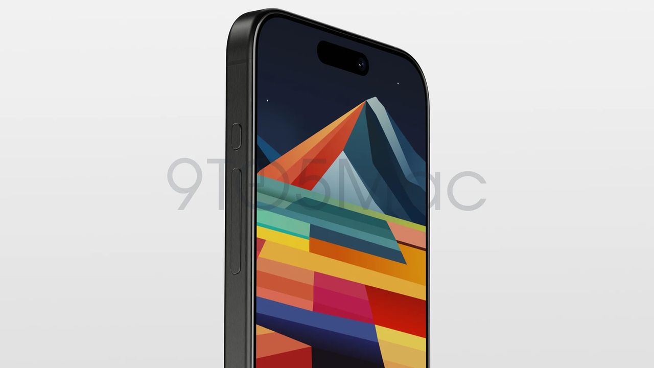 iPhone 15 Pro leak showing the phone in black from the front