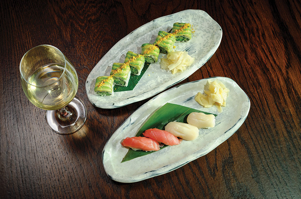 Koshu wine food plates