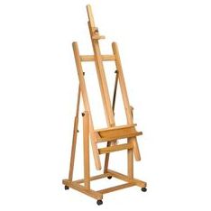 A product shot of the Mont Marte Tilting Studio Wooden Floor Easel, one of the best easels
