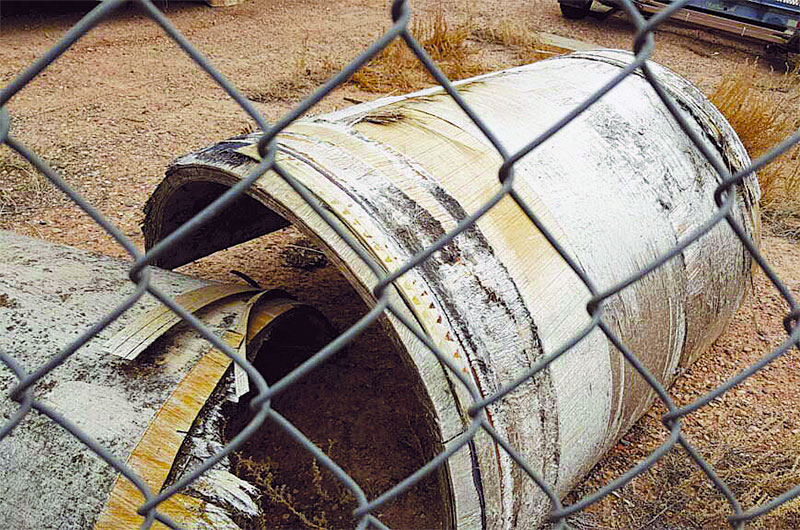 The &quot;largest existing piece of Skylab wreckage,&quot; part of the space station’s oxygen tank