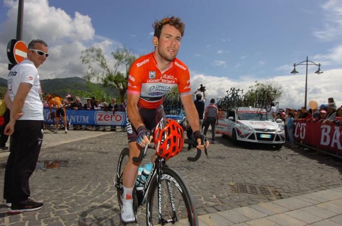 Mark Cavendish before the start