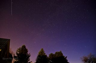 Lyrid Meteor Over Milton, Vermont