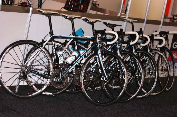 Team Ag2r-La Mondiale with a fresh batch of Focus bikes