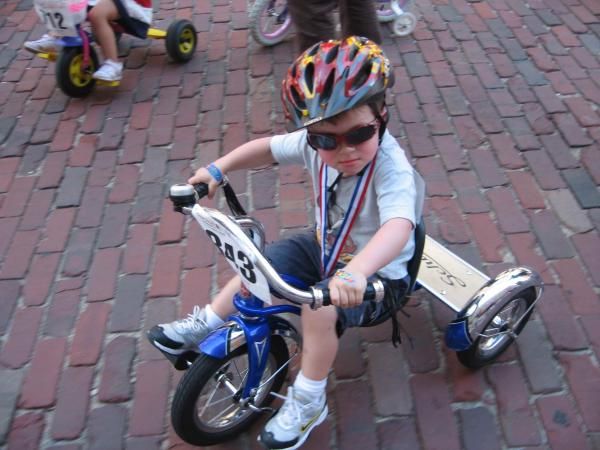 He's already got the race number pinned on...