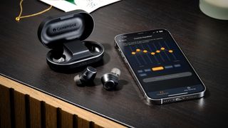 Cambridge Audio Melomania M100 earbuds with case and smartphone control app