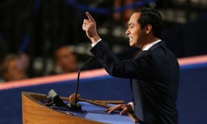 San Antonio Mayor Julian Castro delivers the keynote address at the Democratic National Convention in Charlotte. The 37-year-old Latino is being hailed as a rising star in the Democratic Part