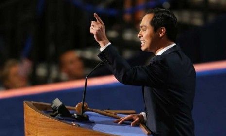 San Antonio Mayor Julian Castro delivers the keynote address at the Democratic National Convention in Charlotte. The 37-year-old Latino is being hailed as a rising star in the Democratic Part