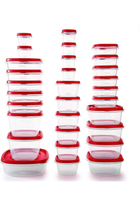 Rubbermaid 60-Piece Food Storage Containers with Lids $39 $30 | Amazon