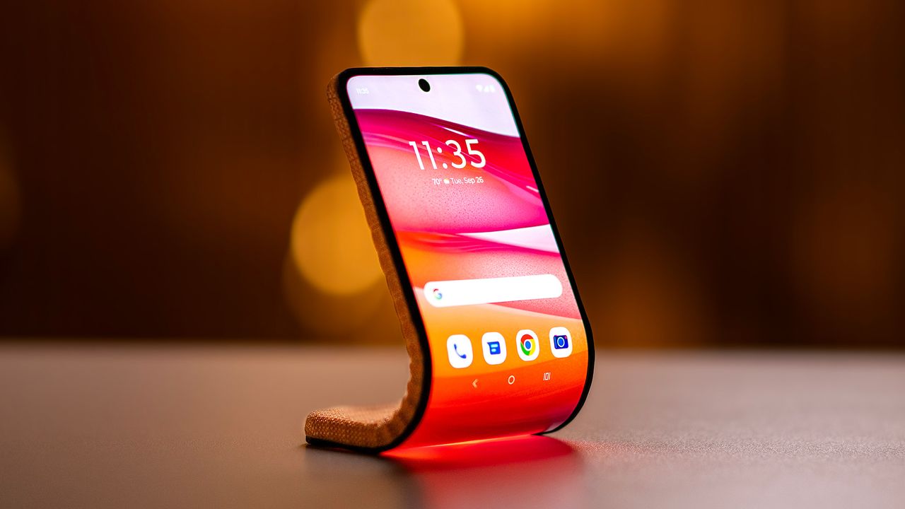 The Motorola Active Display bendable phone concept