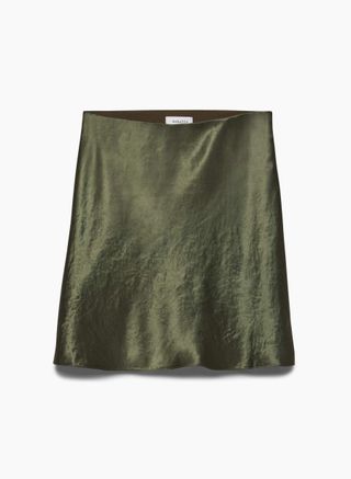 Babaton, New Slip Satin Mini Skirt