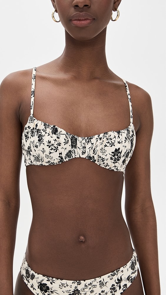 Ulla Johnson Naomi Ruched Bikini Top