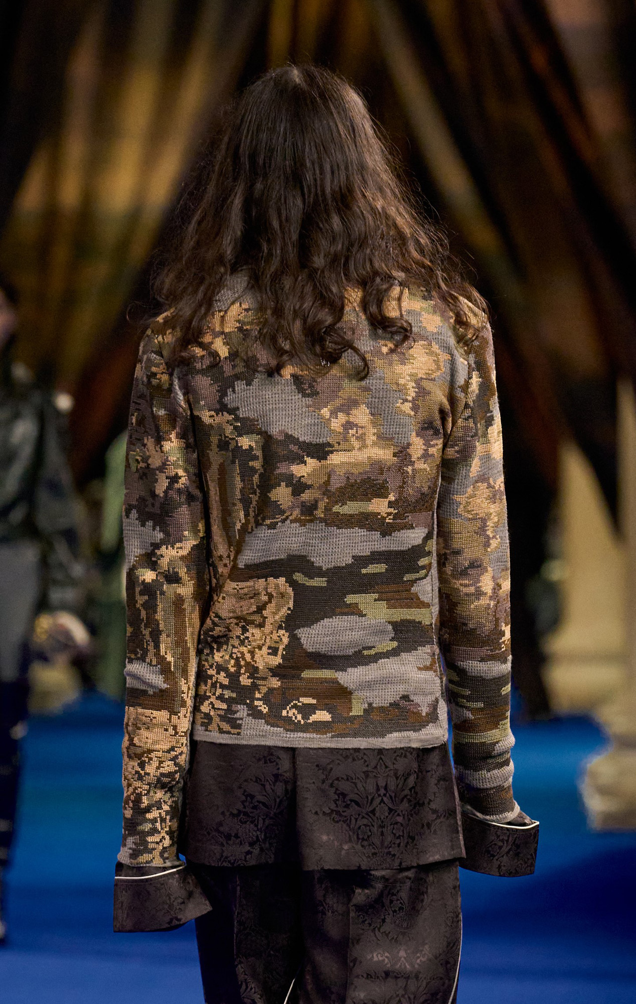 Model walking Burberry A/W 2025