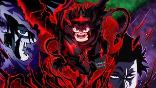 Press shot for Clover Time codes showing a character surrounded by a red glow
