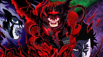 Press shot for Clover Time codes showing a character surrounded by a red glow