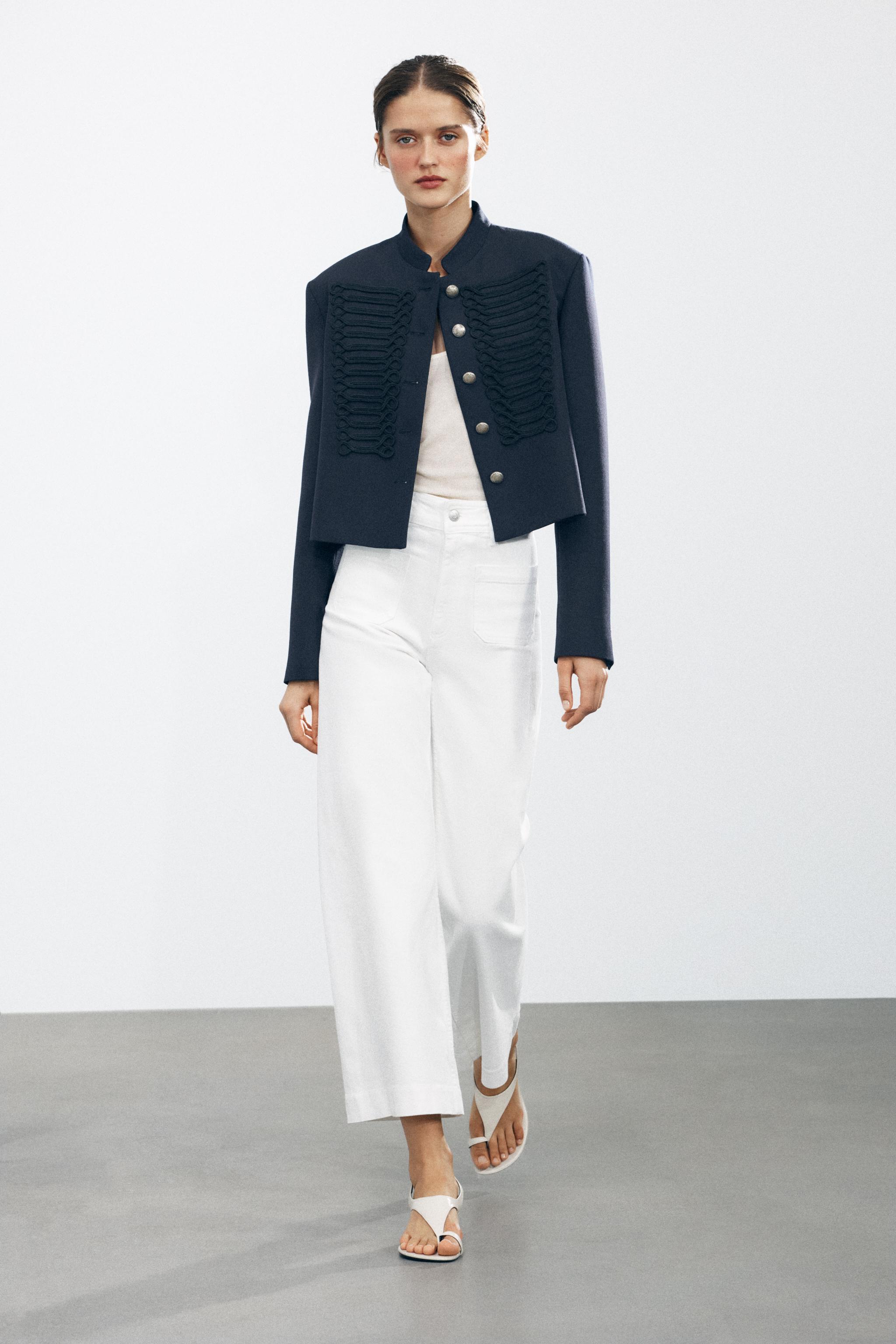 Zw Collection Wide-Leg High-Waist Jeans
