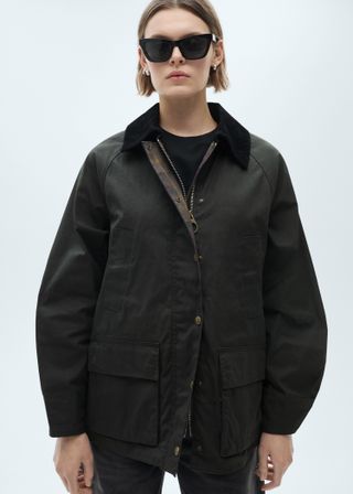 Waxed-Effect Short Parka - Women | Mango Usa