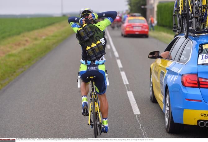 Tinkoff-Saxo have a novel bidon vest at the Tour this year
