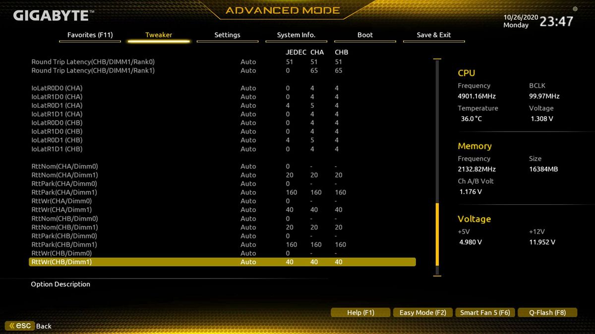 Gigabyte Z490M Gaming X BIOS