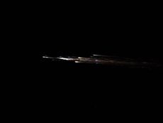 JAXA astronaut Soichi Noguchi shared this photo on Twitter of Roscosmos' Progress MS-15 cargo craft burning up in Earth's atmosphere after deorbiting on Feb. 8, 2021. 