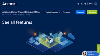 Acronis Cyber Protect Home Office website screenshot