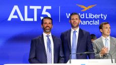 Donald Trump Jr., Eric Trump and Zach Witkoff at Nasdaq