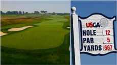 The 12th hole at Oakmont Country Club hosting the US Open