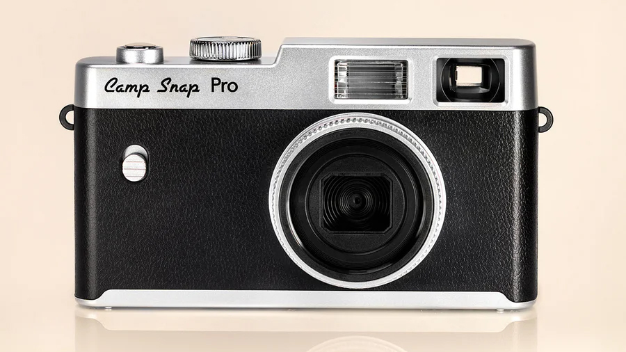 The Camp Snap CS-Pro on a tan background