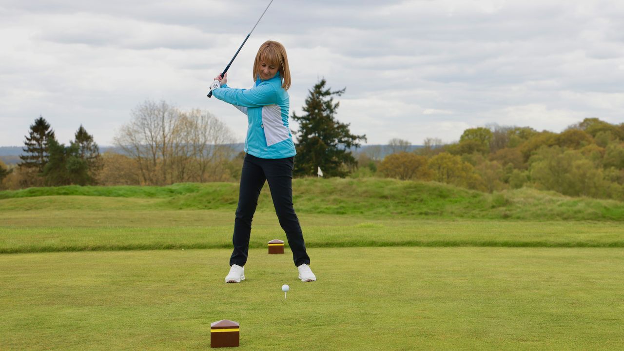 Playing in front of tee markers