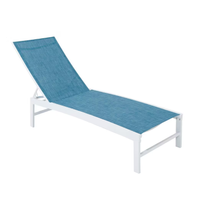 Crestlive Metal Adjustable Outdoor Chaise Lounge