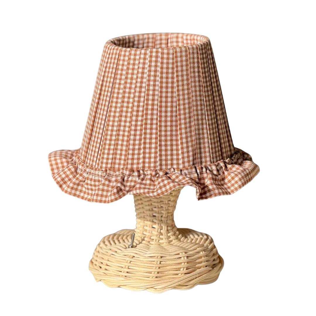 Maison Avf, Cordless LED Gingham Lampshade