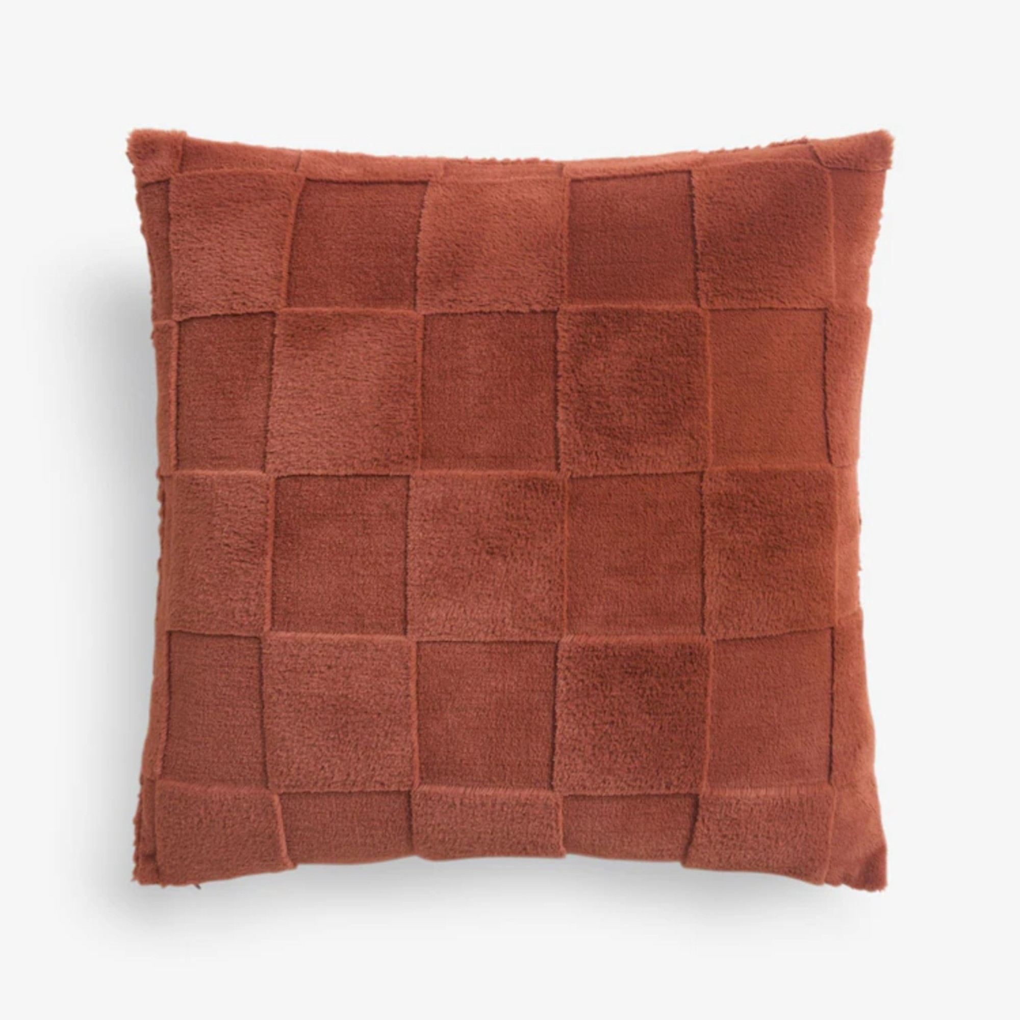 Next Orange 59 x 59cm Jasper Checkerboard Cushion