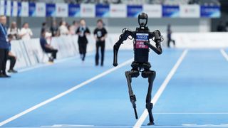 Robot run at 2025 Humanoid Half marathon