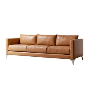A leather sofa