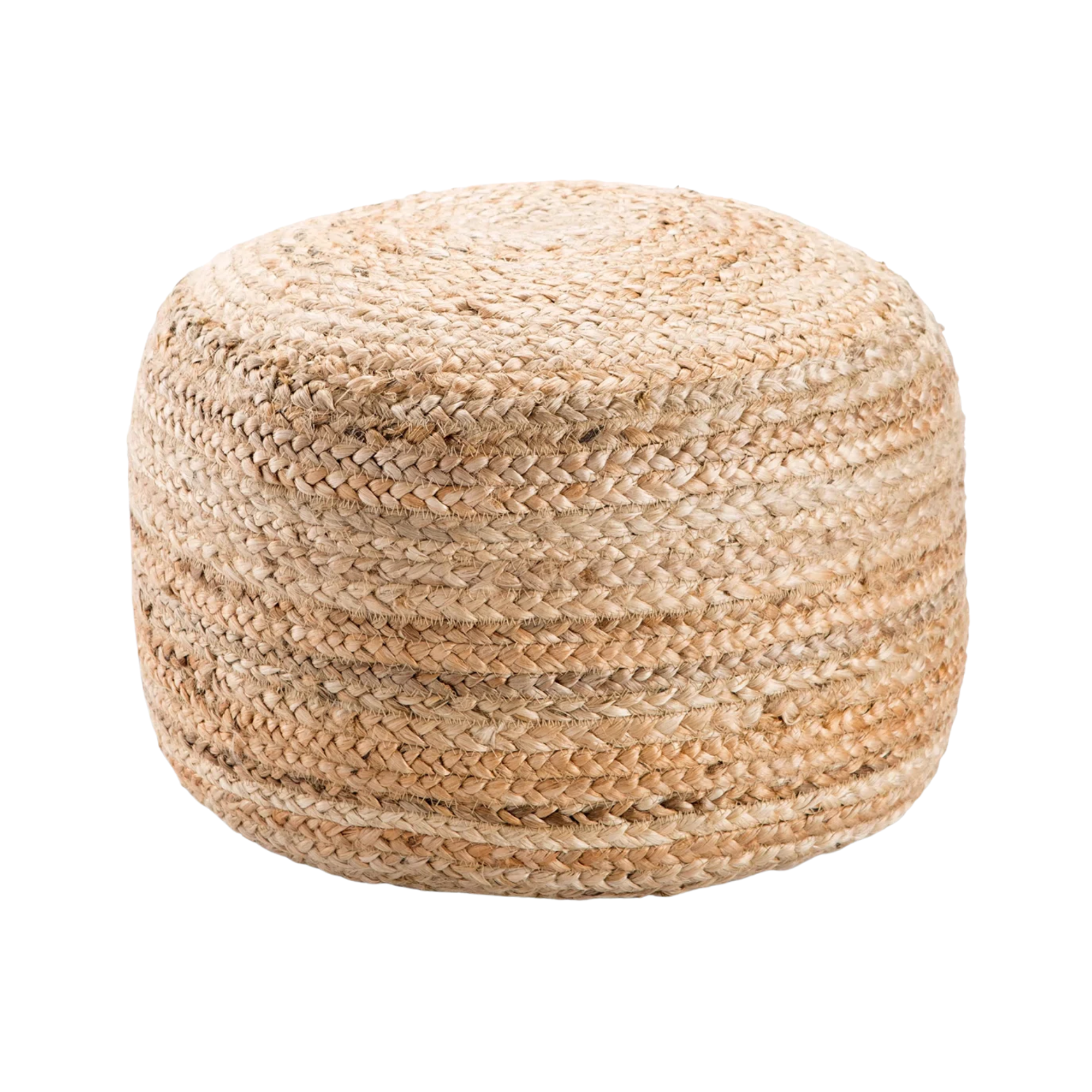 a woven pouf