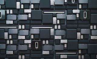 Sonos flagship store wall covered in products