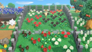 Animal Crossing hybrid garden pattern