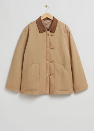 Loose duffle jacket