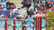 Vittoria Panizzon &ndash;&nbsp;complete with makeshift hat cover &ndash; and Borough Pennyz at the London Olympics