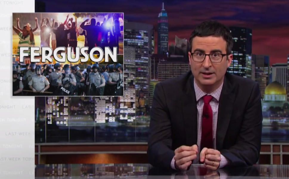 John Oliver denounces the Ferguson police, and the absurd militarization of U.S. law enforcement