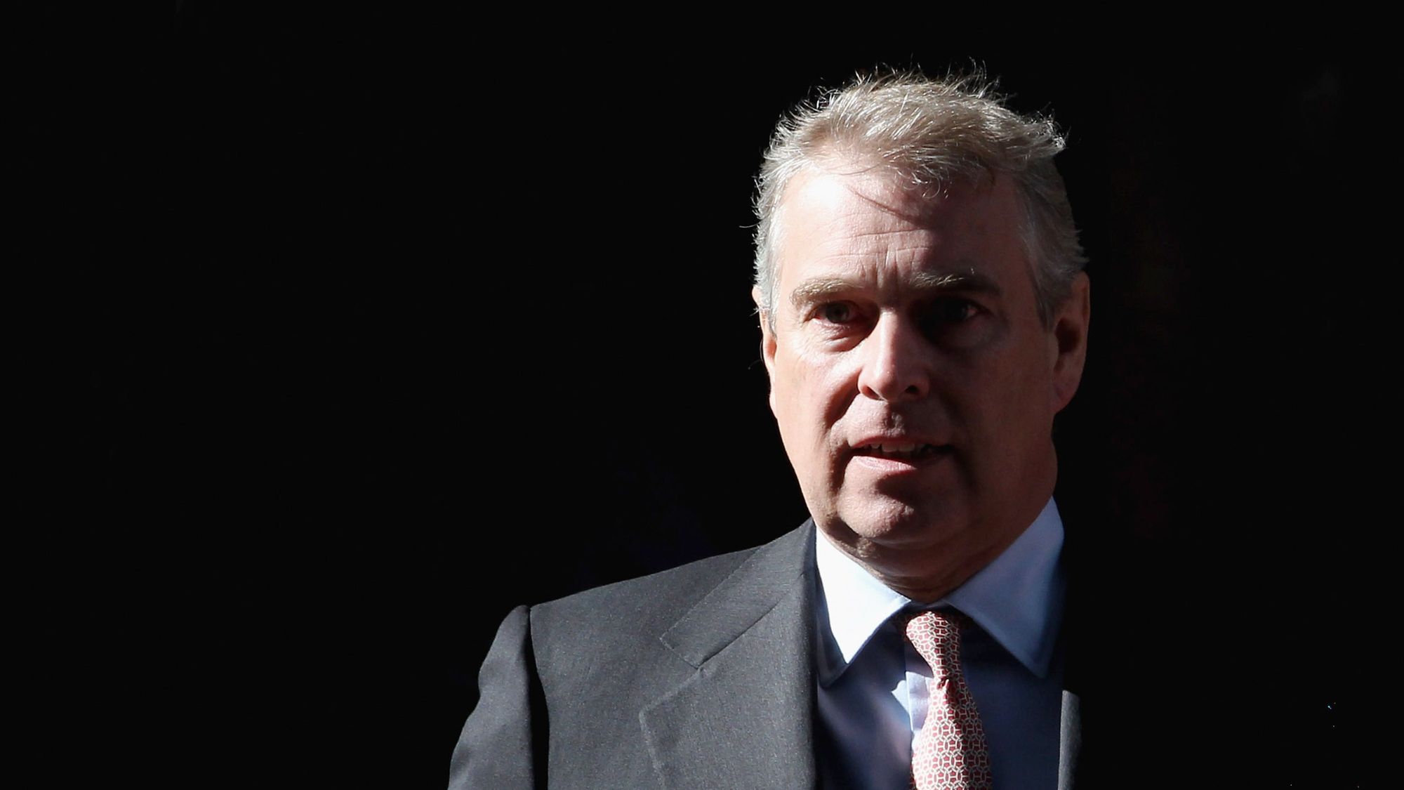 Prince Andrew in Canary Wharf, London